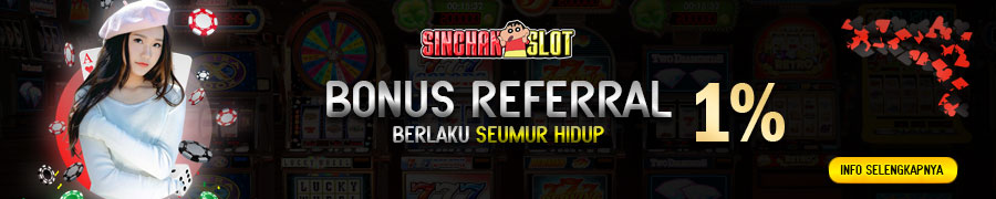 Bonus referal 1% Sinchanslot